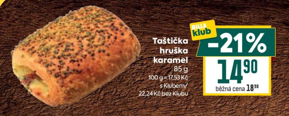 Taštička hruška - karamel
