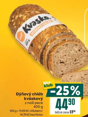 Dýňový chléb kváskový