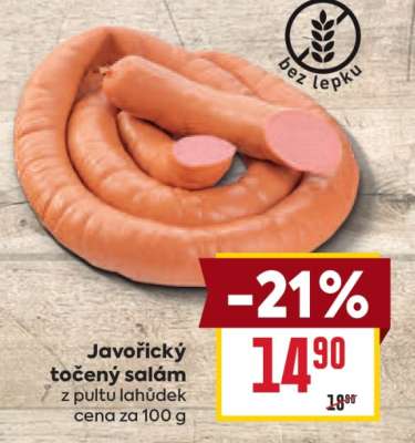 Javořický točený salám