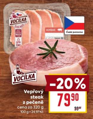 Vepřový steak z pečeně
