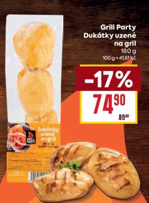 Grill Party Dukátky uzené na gril