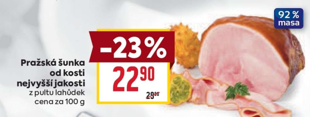 Pražská šunka od kosti nejvyšší jakosti