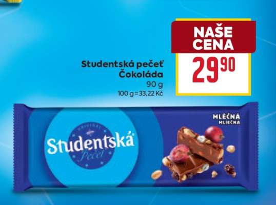 Studentská pečeť čokoláda