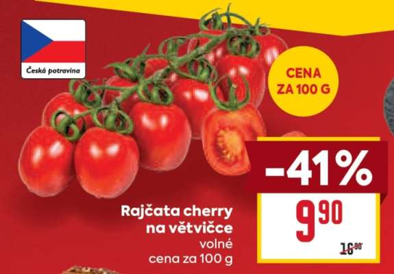 Rajčata cherry na větvičce