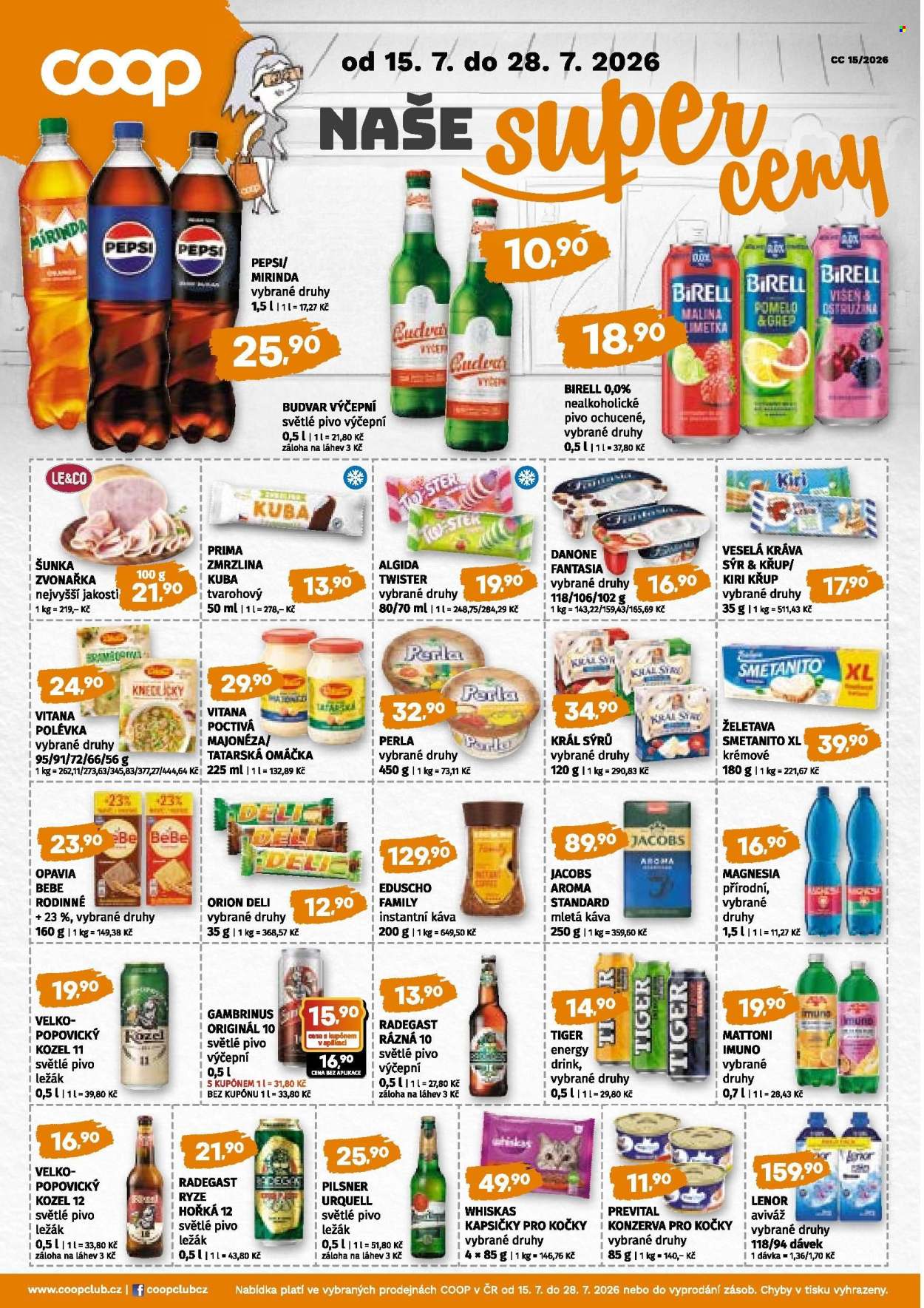 Leták coop JEDNOTA - 15. 7. 2026 - 28. 7. 2026. Strana 4