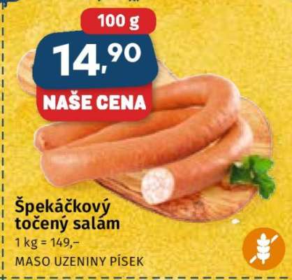 Špekáčkový točený salám