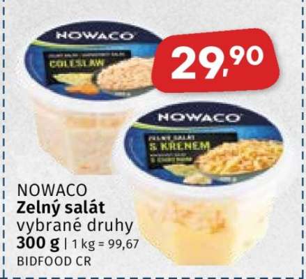 NOWACO ZELNÝ SALÁT