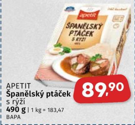 APETIT Španělský ptáček s rýží