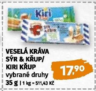 VESELÁ KRÁVA SÝR & KŘUP/KIRI KŘUP