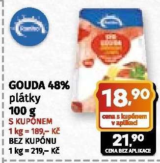 Gouda 48% plátky