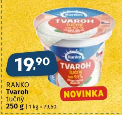 RANKO Tvaroh tučný