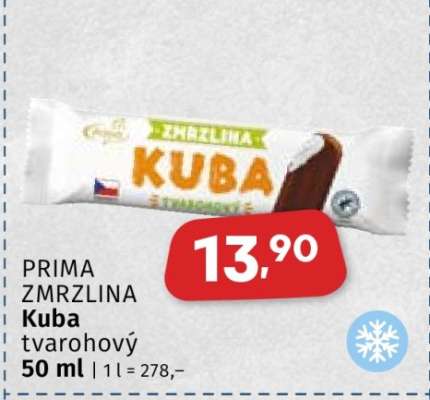 PRIMA ZMRZLINA KUBA