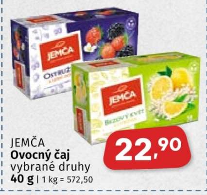 Jemča ovocný čaj