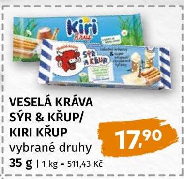 VESELÁ KRÁVA SÝR & KŘUP/KIRI KŘUP