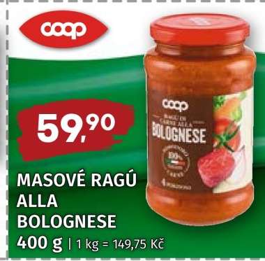 MASOVÉ RAGÚ ALLA BOLOGNESE
