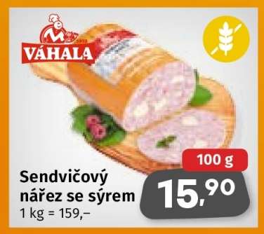 Sendvičový nářez se sýrem