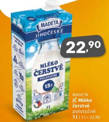 MADETA JČ Mléko čerstvé