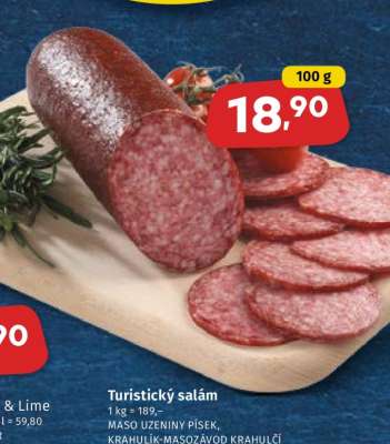 Turistický salám