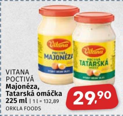 Vitana Poctivá Majonéza, Tatarská omáčka