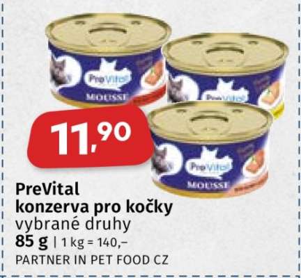 PreVital Konzerva pro kočky