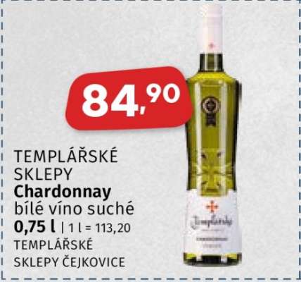 TEMPLÁŘSKÉ SKLEPY Chardonnay