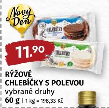 Rýžové chlebíčky s polevou