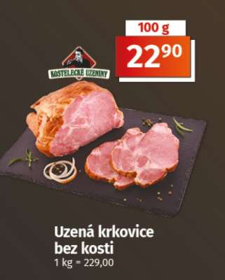 Uzená krkovice bez kosti