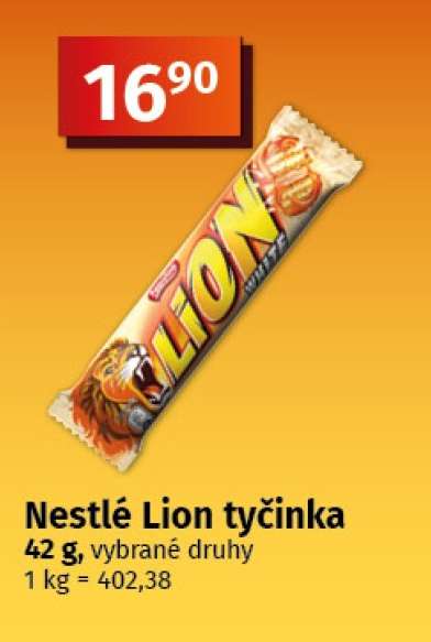NESTLÉ LION tyčinka