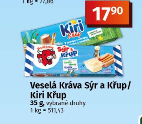Veselá kráva Sýr a křup Kiri křup