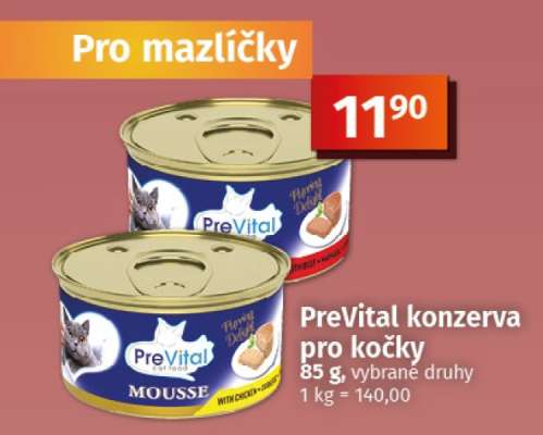PreVital Konzerva pro kočky