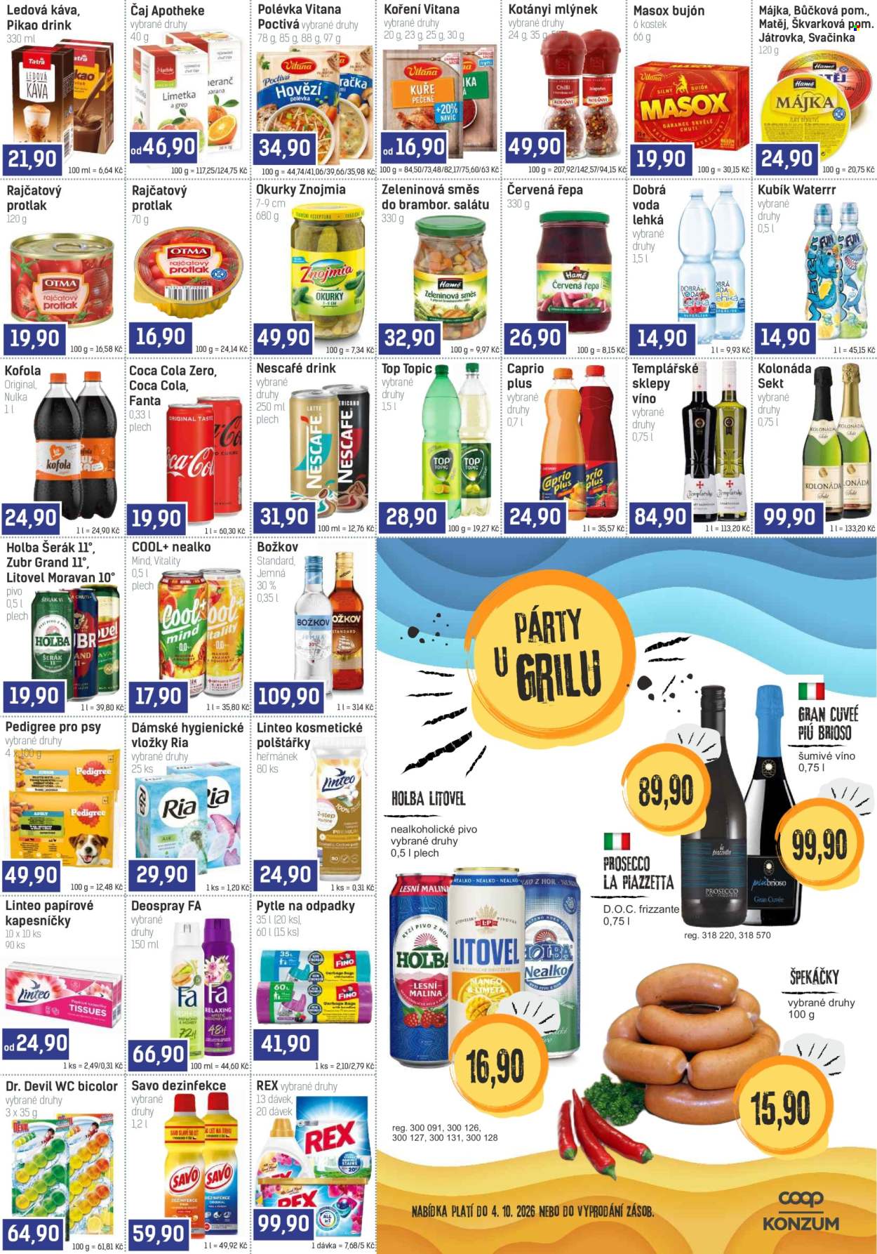 Leták Konzum - 15. 7. 2026 - 28. 7. 2026. Strana 3