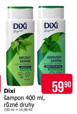 Dixi šampon 400 ml, různé druhy