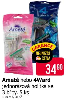 Ameté nebo 4Ward jednorázová holítka
