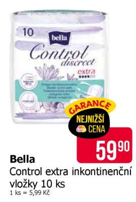 Bella Control Extra inkontinenční vložky 10 ks