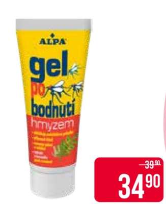 Alpa gel po bodnutí hmyzem
