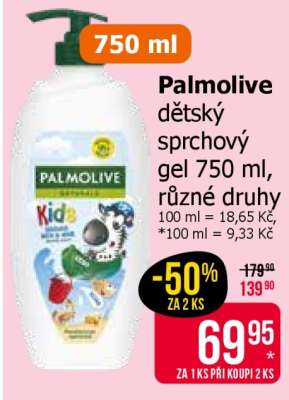 Palmolive dětský sprchový gel 750 ml, různé druhy