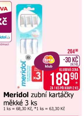 Meridol zubní kartáčky měkké 3 ks