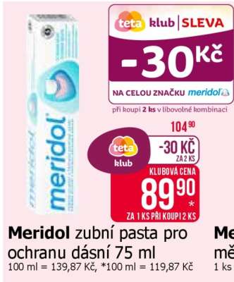 Meridol zubní pasta pro ochranu dásní 75 ml