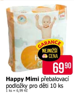 Happy Mimi přebalovací podložky pro děti 10 ks