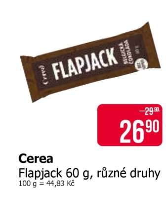 Cerea Flapjack 60 g, různé druhy
