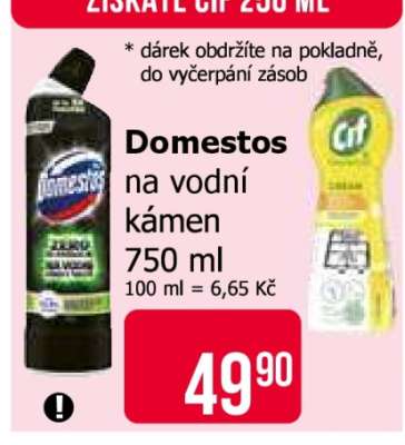 Domestos na vodní kámen 750 ml