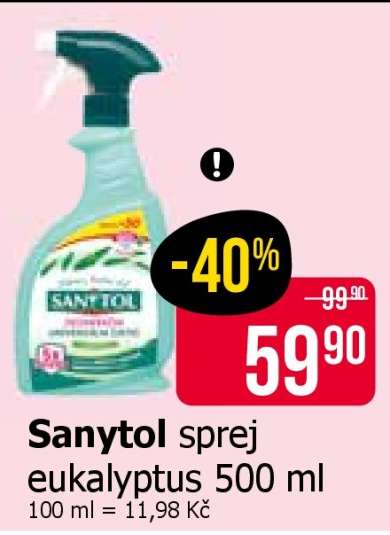 Sanytol sprej eukalyptus 500 ml