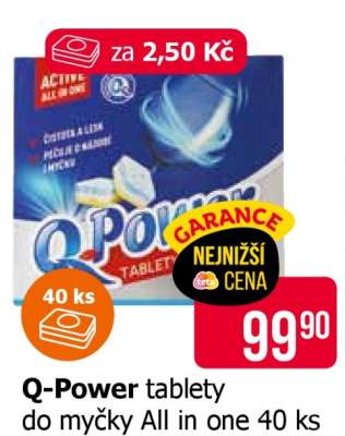 Q-Power tablety do myčky All in one 40 ks