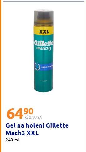 Gel na holení Gillette Mach3 XXL