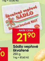 Sádlo vepřové škvařené