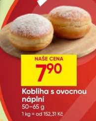 Kobliha s ovocnou náplní*