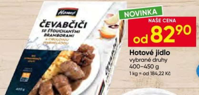 Čevabčiči se šťouchanými bramborami