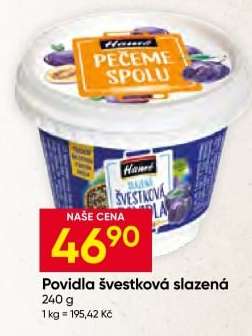 Povidla švestková slazená