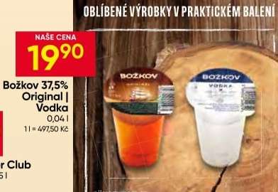 Božkov 37,5% Original Vodka