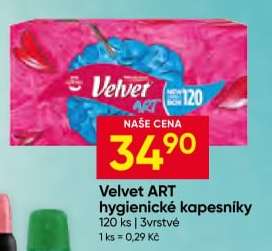 Velvet ART hygienické kapesníky